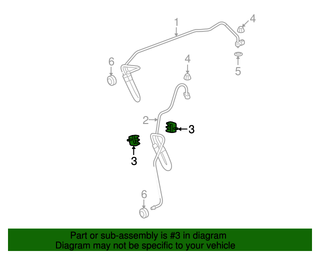 19982021 GM Transmission Oil Cooler Line Clip 10415915