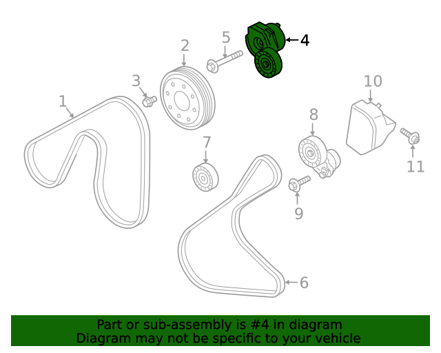 20192023 Ford Ranger Belt Tensioner KB3Z6A228A Blue Springs Ford Parts