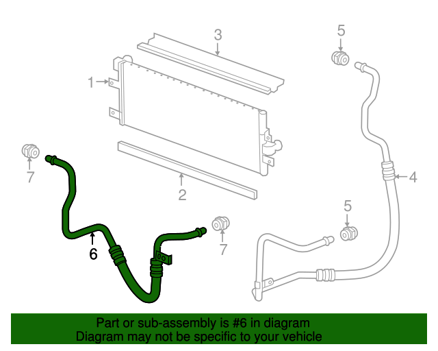 Genuine OEM Transmission Fluid Cooler Inlet Pipe Part 95353116 Fits