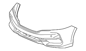 Evan-Fischer Front Bumper Cover For 2016-2017 Honda Accord Coupe – Primed, No Sensor Holes, 71101T3LA50ZZ