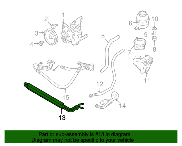 17117522119 Power Steering Cooler 20062013 BMW BMWPartsHub