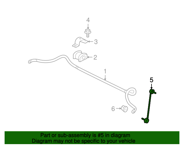 2007-2021 Mitsubishi Stabilizer Link MN101368 | MitsubishiParts.com