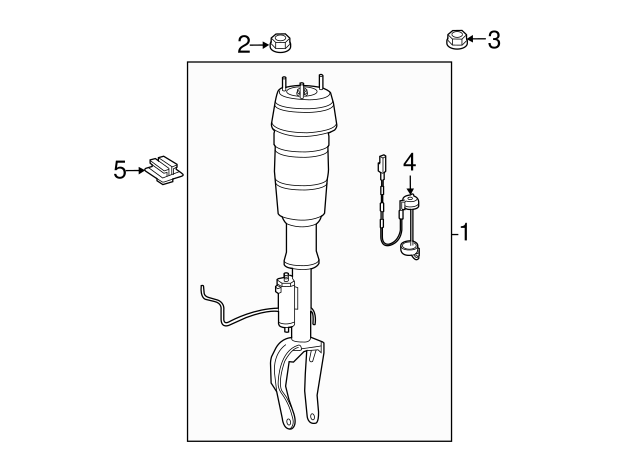 2012-2019 Mercedes-Benz Suspension Strut 1663201468 | AutoNationParts.com