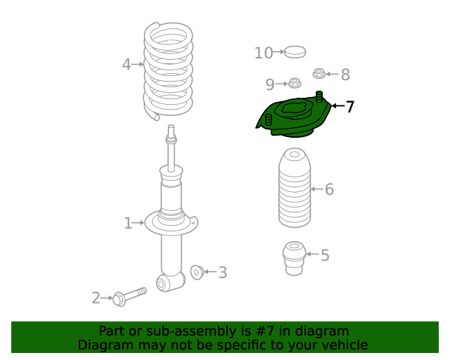 20172022 Subaru Strut Mount 20370FL00A