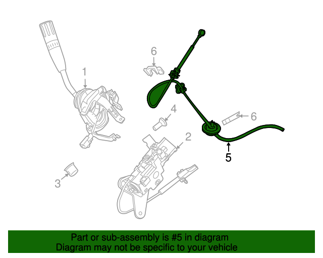 20082010 Ford OEM Shift Control Cable 7C3Z7E395C Ford Parts Center