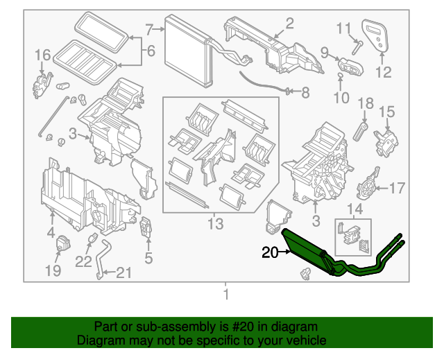 20142017 Mazda 6 Heater Core GHR161A10