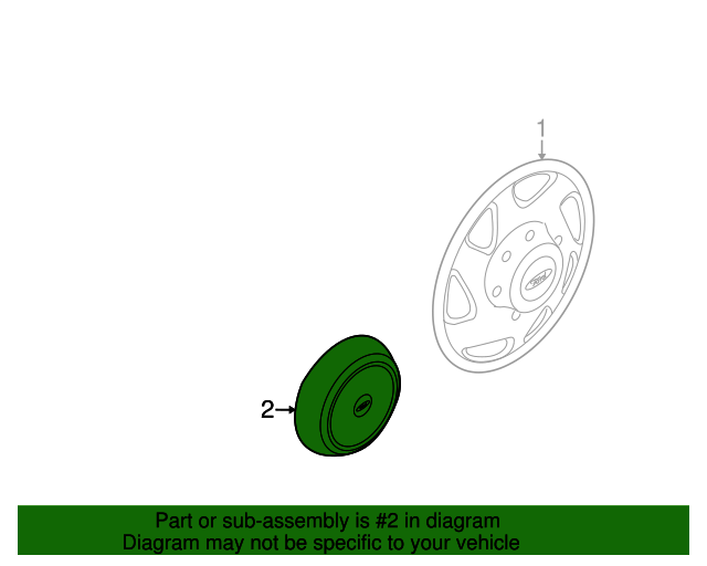 19952024 Ford Ford F250 F350 E150 E250 E350 Front Wheel Chrome Cover