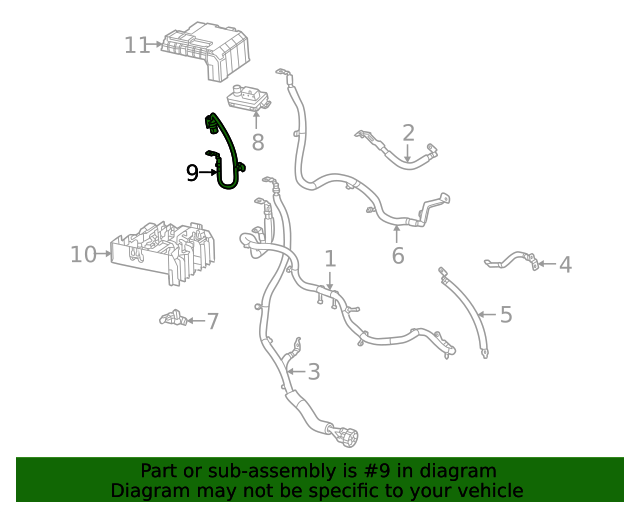20202021 GM Diesel Glow Plug Wiring Harness 84665243 GM Parts Center
