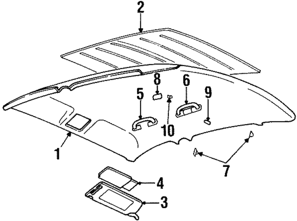 Sunshade Assembly, Auxiliary-Left-hand                     *Graphite - GM (12373789)