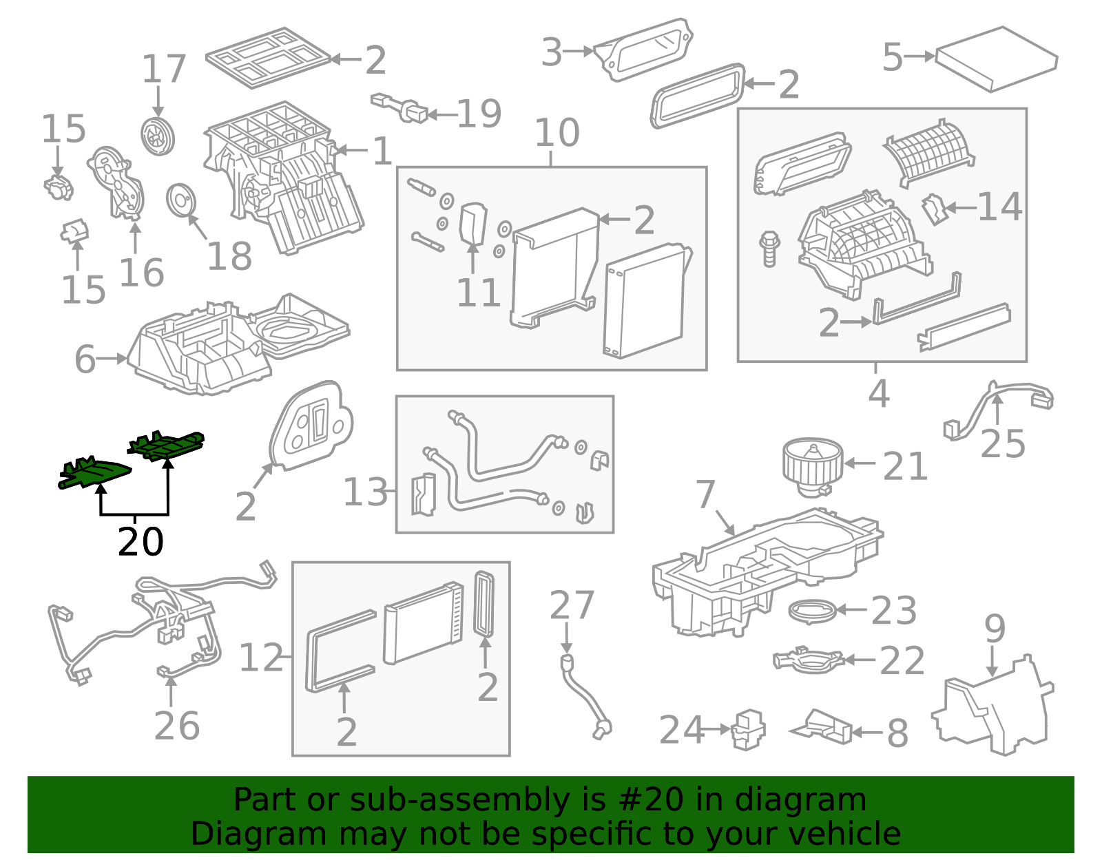Heating and Air Conditioning Control Valve - GM (95920124)