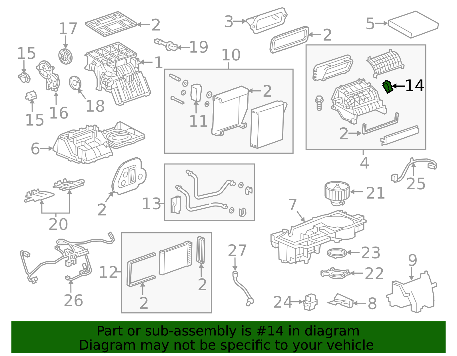 HVAC Mode Control Actuator - GM (95920167)