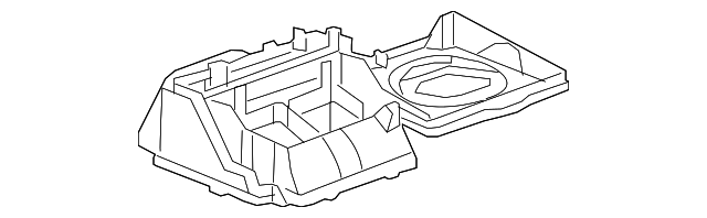 Heater, Air Conditioning Evaporator, and Blower Lower Case - GM (95103690)