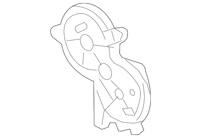 Heater, Air Conditioning Evaporator, and Blower Module Bracket - GM (95920118)