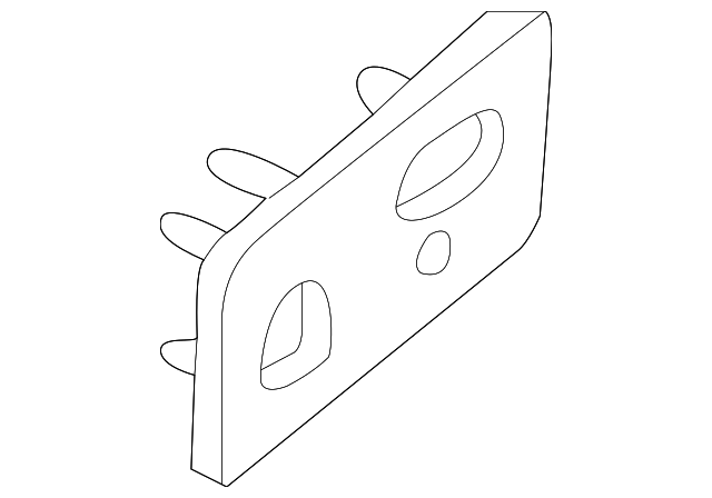 Medium Dark Pewter Front Seat Adjuster Switch Bezel - GM (88941674)
