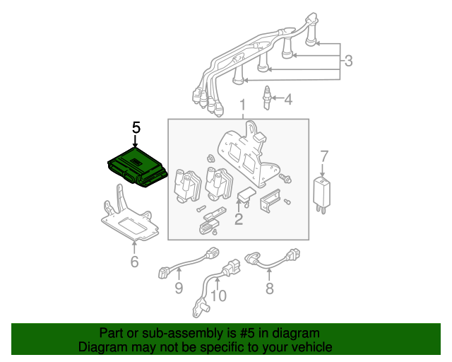 3912023170 Engine Control Module 2003 2004 Hyundai Elantra World