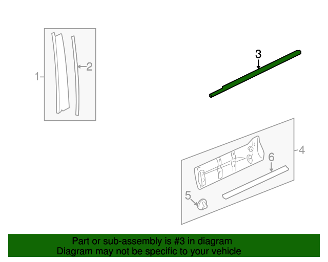 Genuine Belt Molding for 20062013 Land Rover Range Rover Sport Land