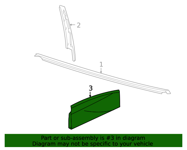 20212023 Volkswagen ID.4 Door Molding 11A8549509B9 VW Parts Vortex