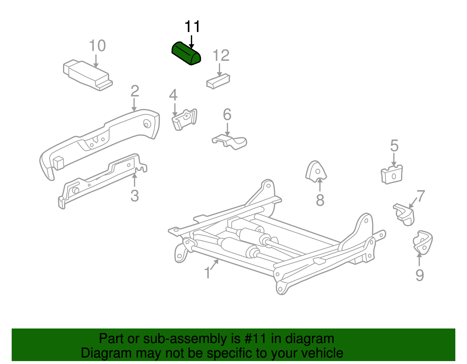 Adjust Knob - Toyota (84921-AA030-B0)