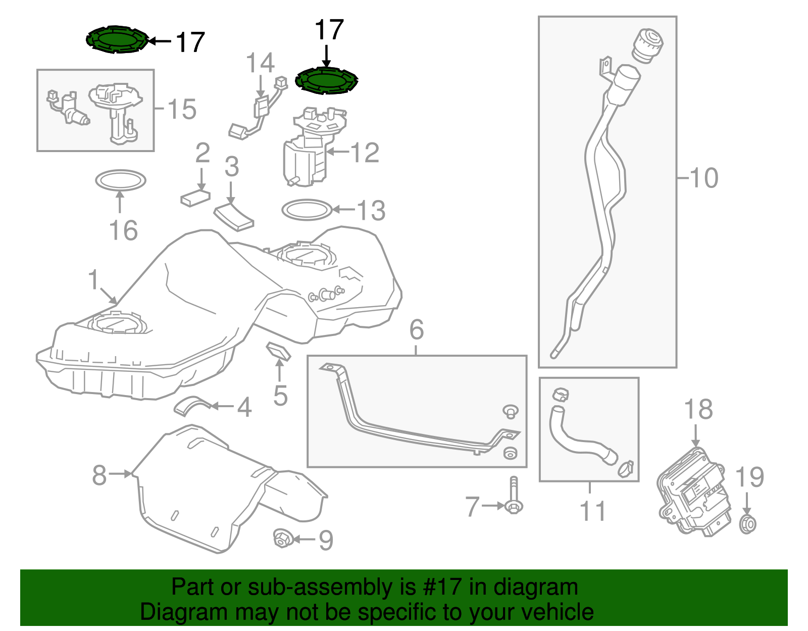 Fuel Sender Retainer - GM (96896427)
