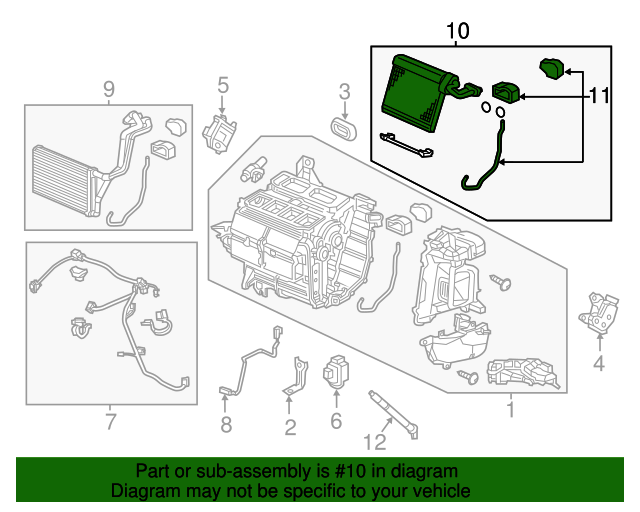 80211TR0A03 Evaporator 20142015 Honda Civic Genuine Honda Parts