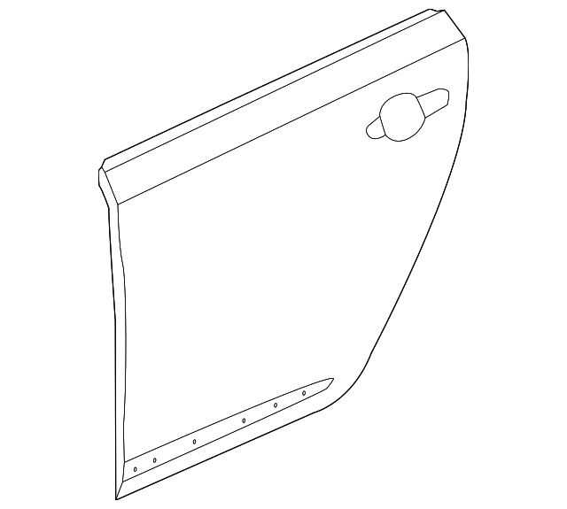 20132019 Cadillac XTS Rear Passenger Side Door Outer Panel 84453625