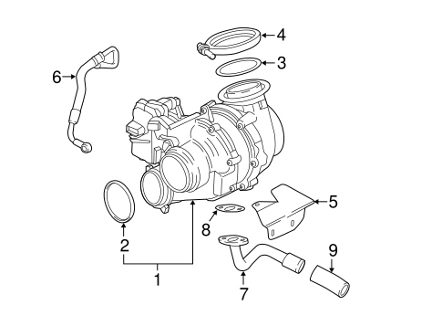 Turbocharger & Components for 2014 BMW X5 OEM Vehicle Parts