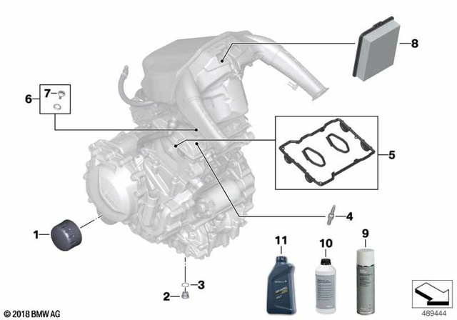 13728561572 - Air Cleaner 2017-2024 BMW-Motorrad | BMW Motorrad USA 