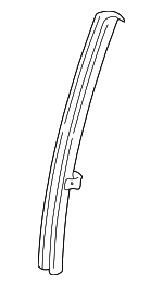 Left Genuine Hyundai 83562-25000 Fixed Glass Weatherstrip Rear