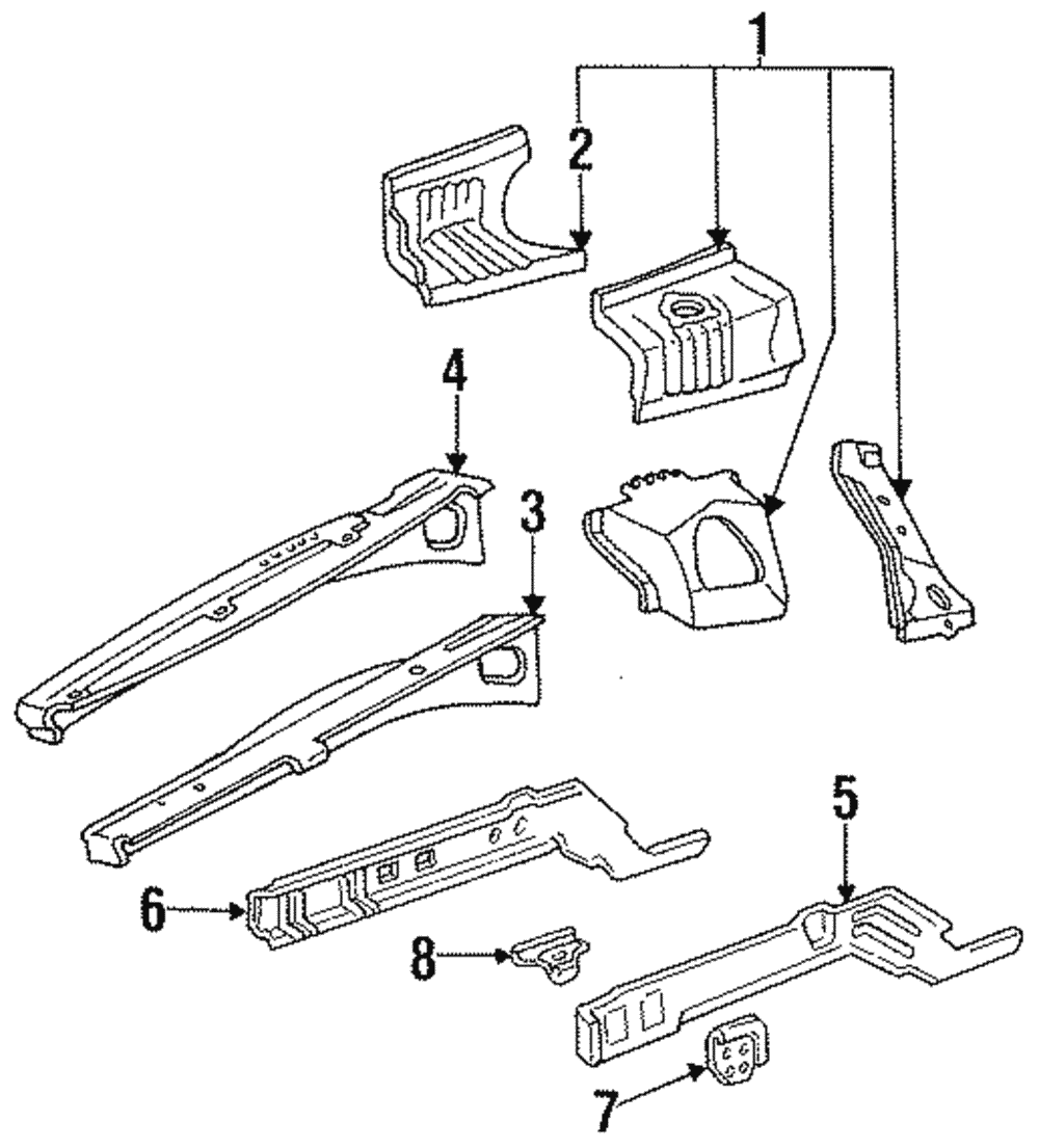 Upper Rail - Ford (E9SZ-16154-A)