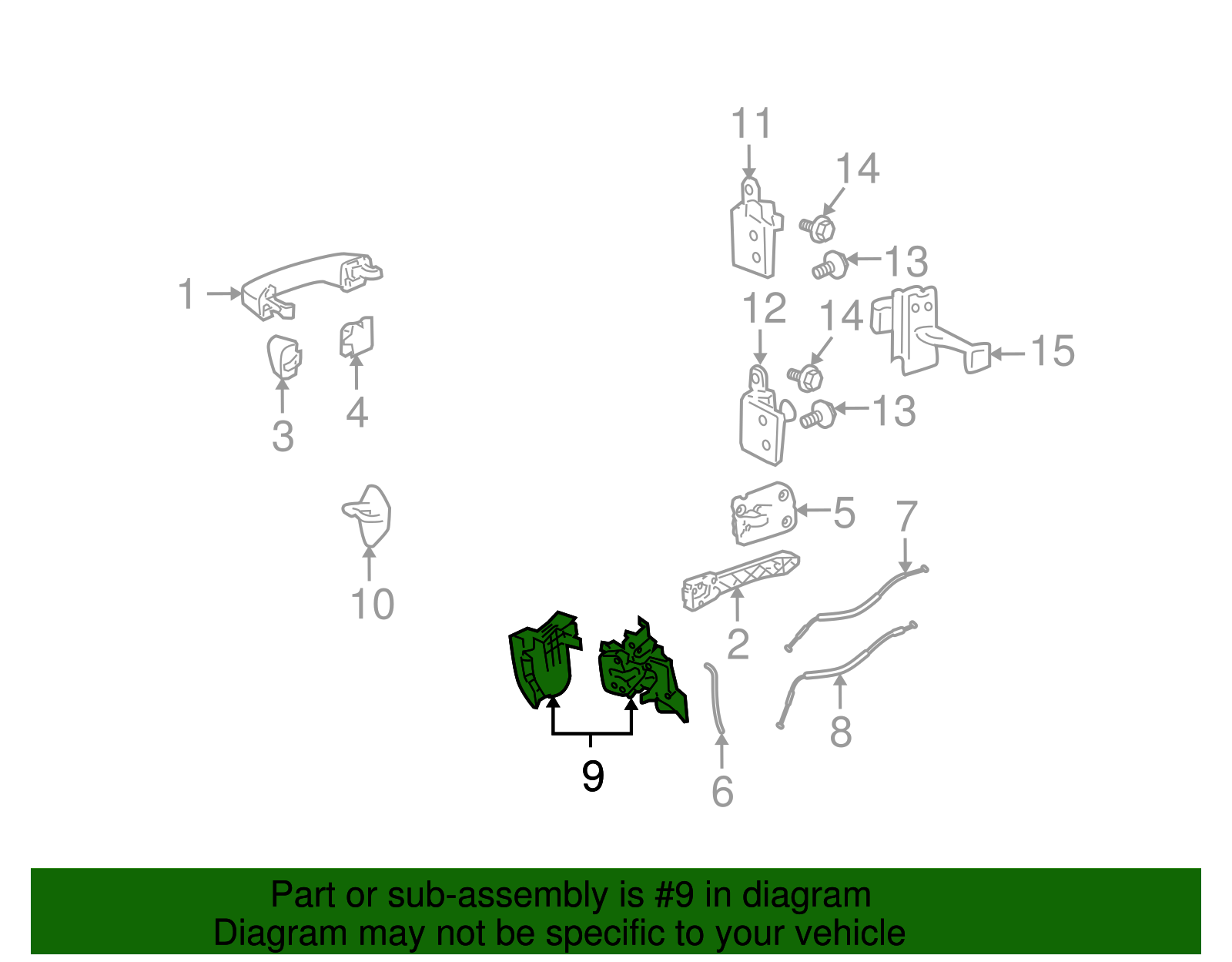 Lock Assembly-Rear S/D (15855979)