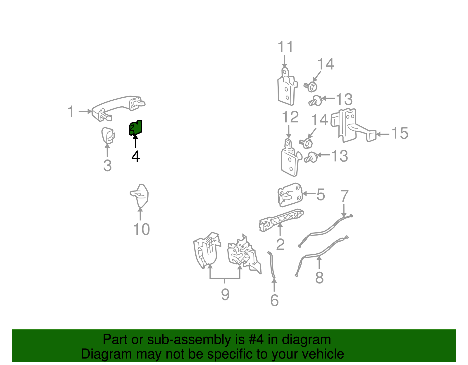 Outside Door Handle Gasket (15921999)