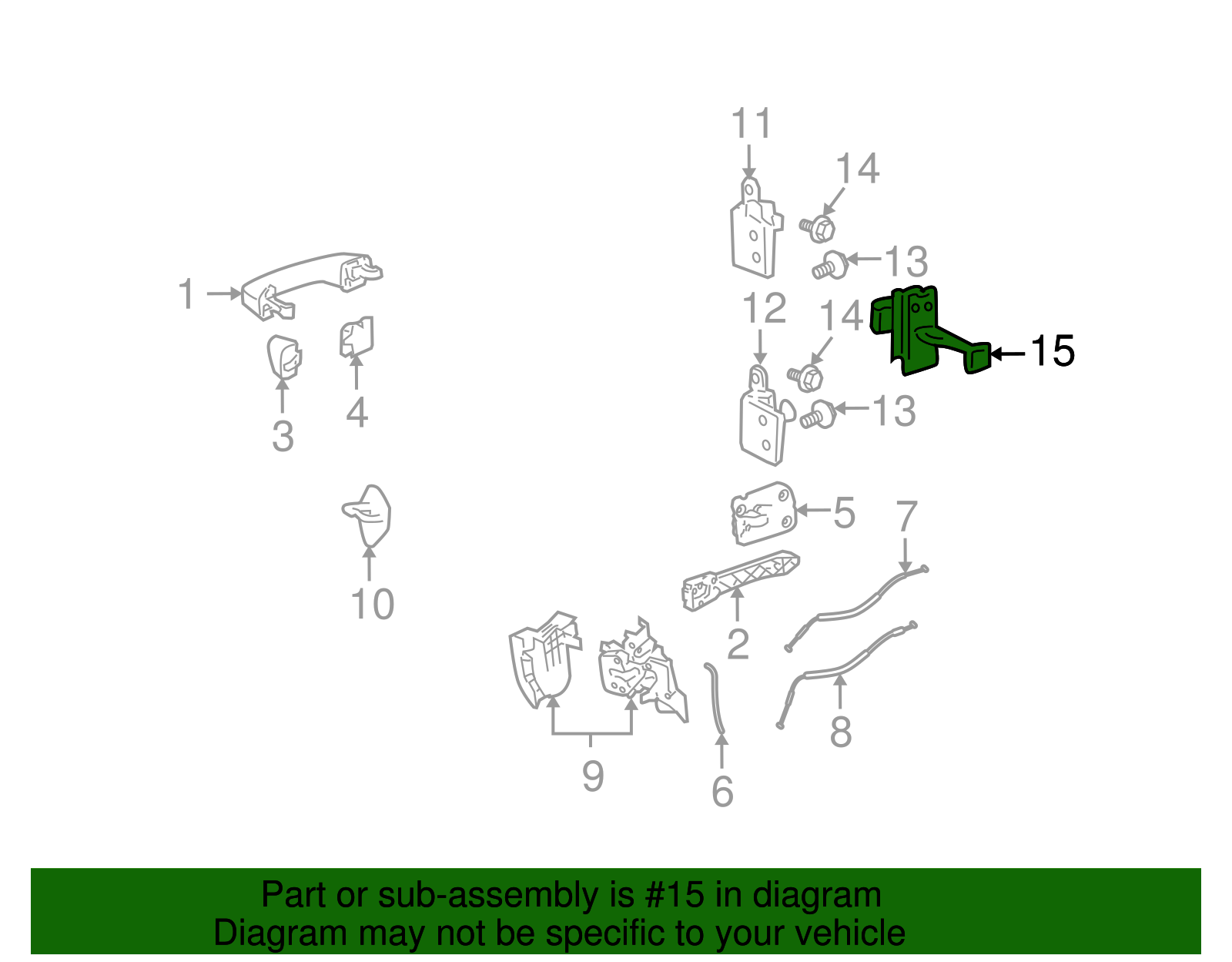 Check Assembly-Rear S/D - GM (15286625)