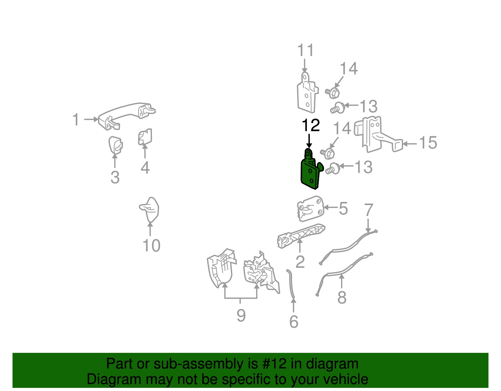 Lower Hinge - GM (25996983)