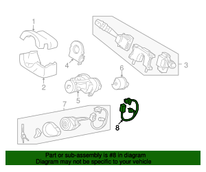 2006-2008 Hyundai Azera Alarm Switch 93170-3L000 | QuirkParts