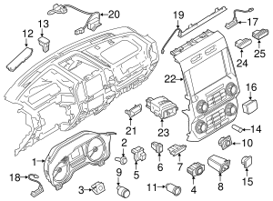 2019-2020 Ford F-150 Heater Control KL3Z-18842-UCC | QuirkParts