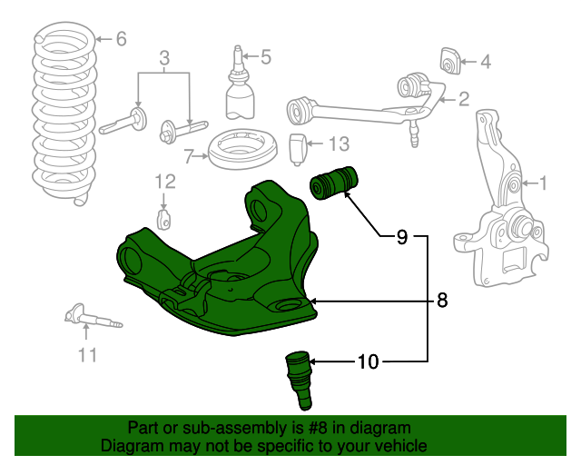 20012003 Ford Ranger Lower Control Arm 1l5z3078aa