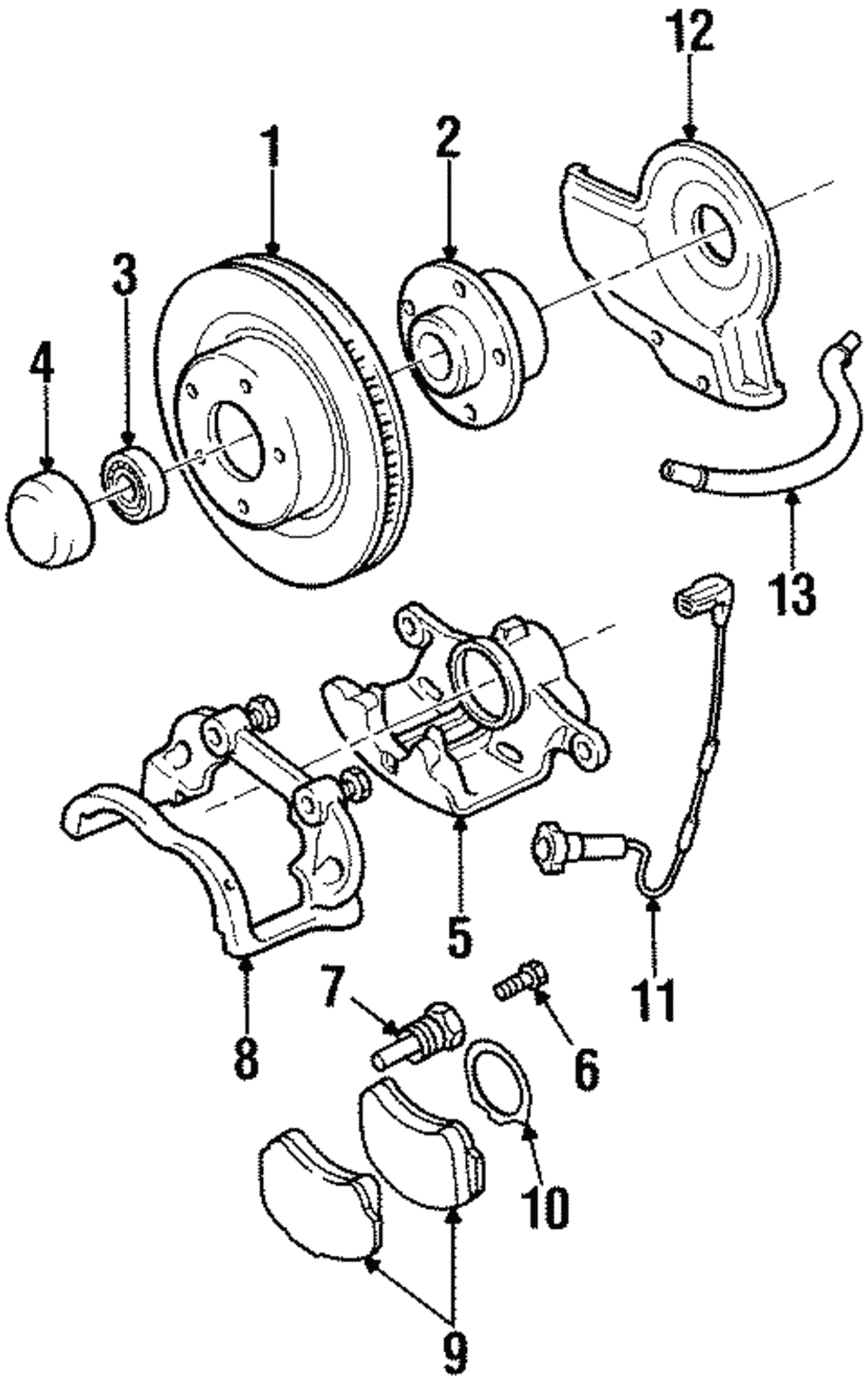 Bracket, Front Brake Clpr Mt - GM (90541292)