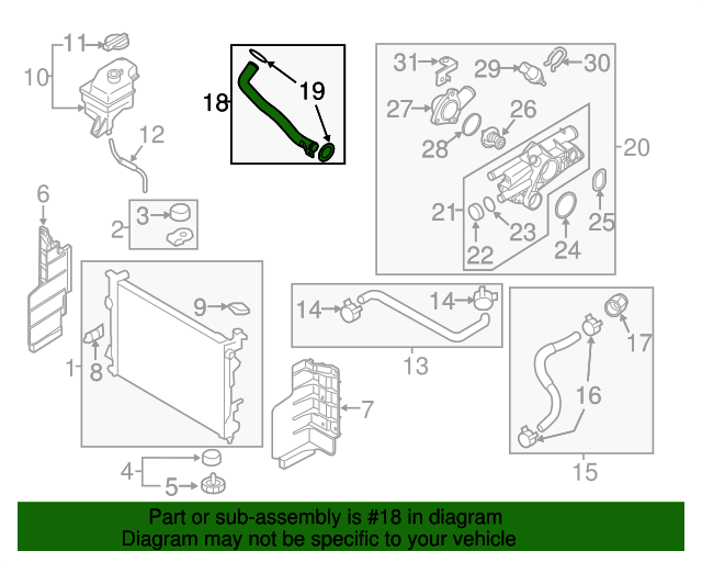 Kia 20112016 Kia Optima Engine Coolant Pipe 254602G800 KIA Parts