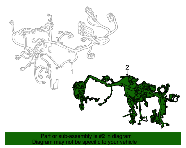 Instrument Panel Wiring Harness 84975850