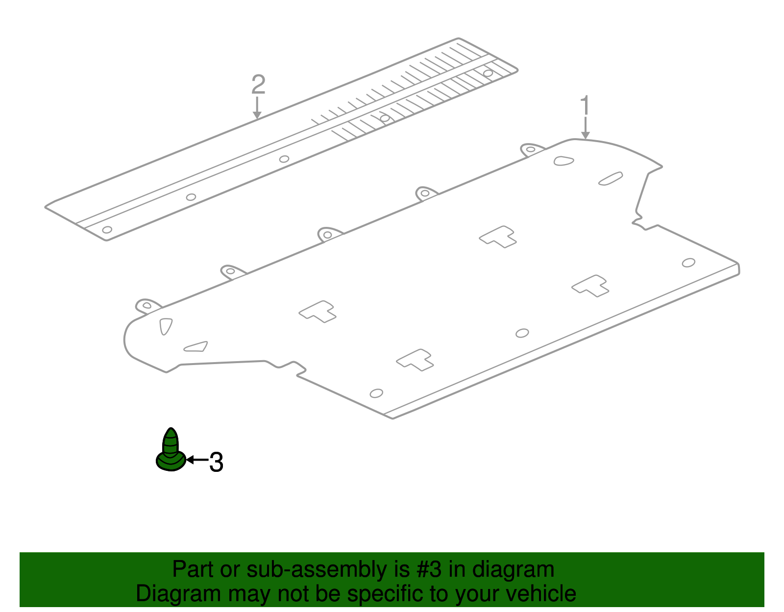 Sill Panel Retainer - Toyota (93540-55020)