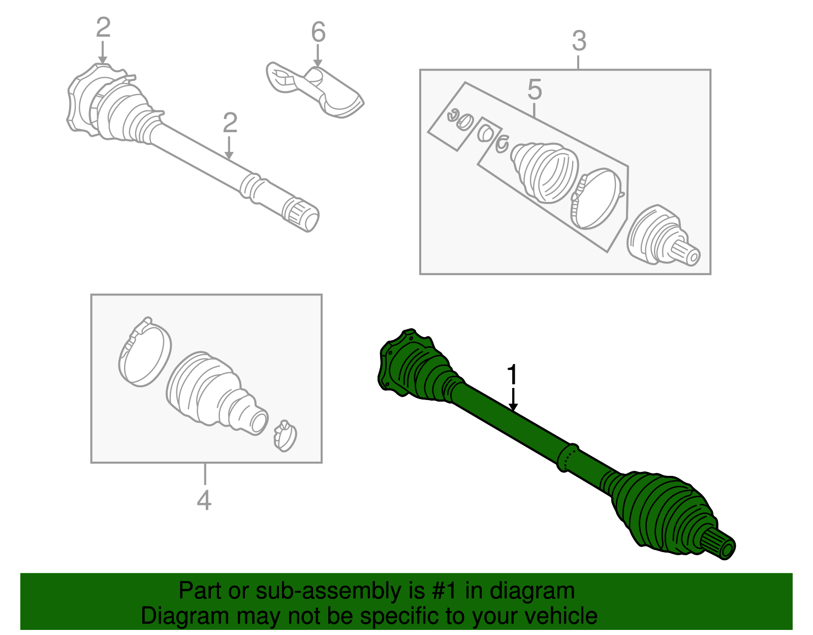 Axle Assembly - Volkswagen (8D0-407-272-CL)