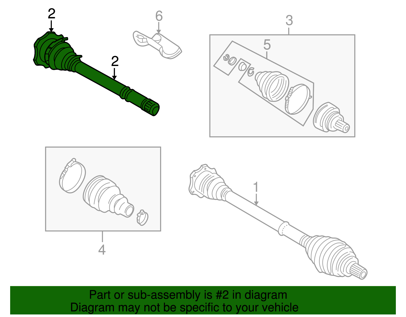 Inner Joint Assembly - Volkswagen (8D0-407-418-F)