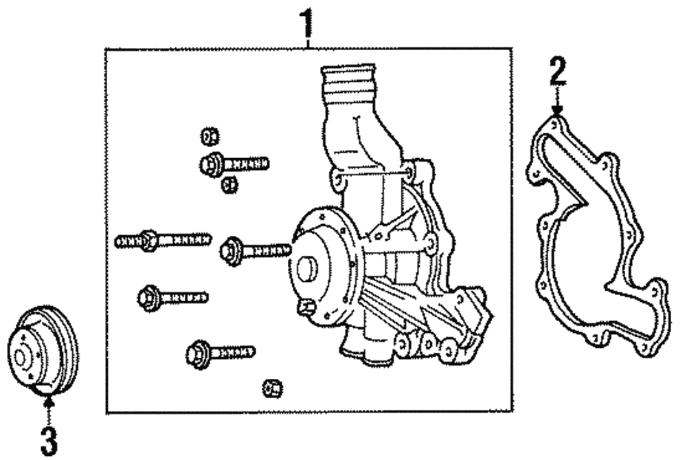 Water Pump Assembly - Ford (E8DZ-8501-B)