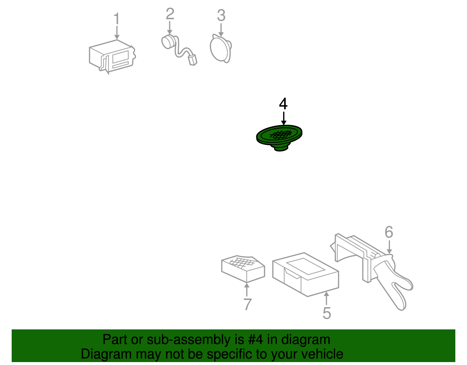 Pkg Tray Speaker - GM (25659139)