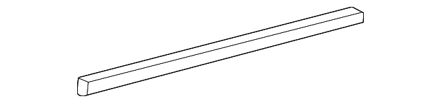 Driver Side Front Door Window Belt Outer Reveal Molding - GM (10395346)