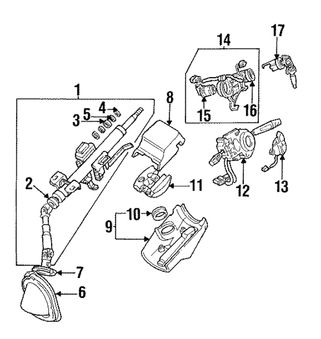 19932002 Mitsubishi Mirage Ignition Switch MB903644 Auto Parts
