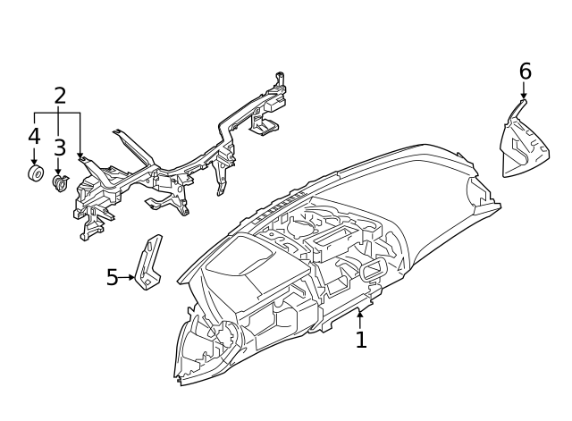 2019-2024 BMW Instrument Panel 51-45-7-950-805 | OEM Parts Online