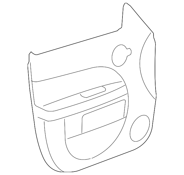 20082011 Chevrolet HHR Door Trim Panel Driver's Side (LH) 20916550