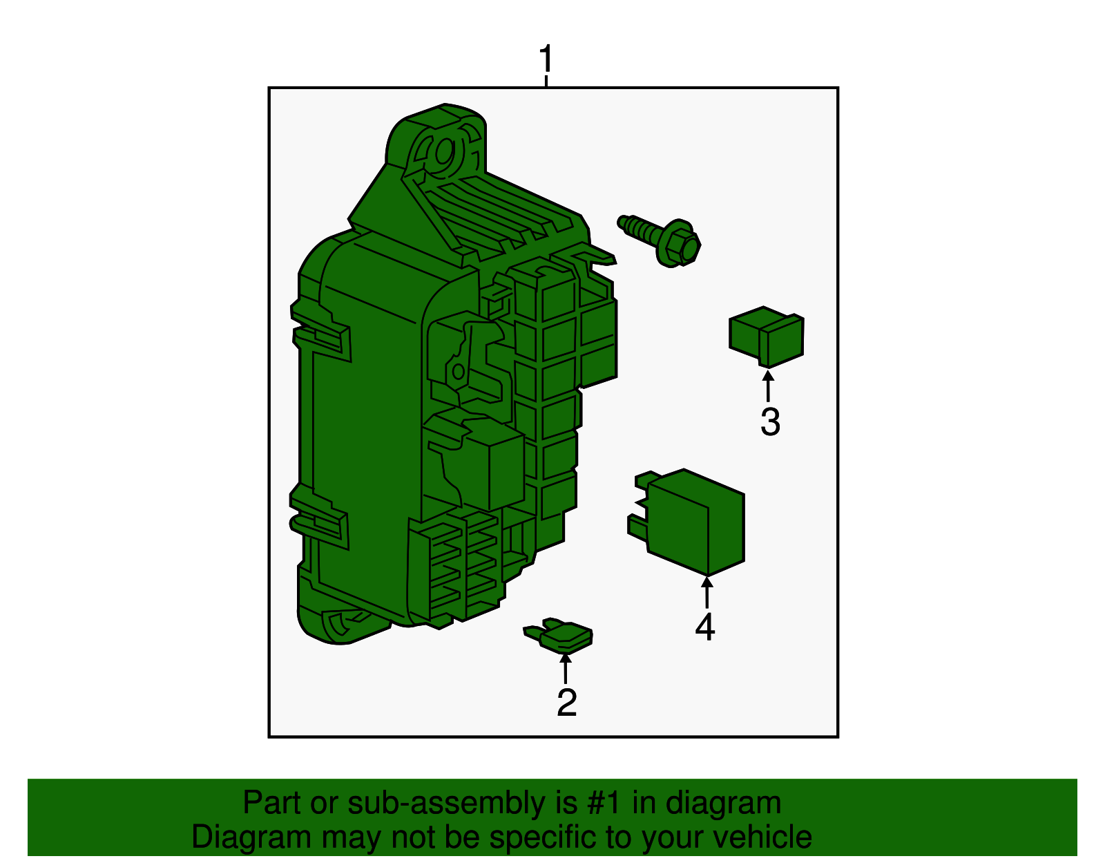 Body Wiring Harness Junction Block - GM (95250936)