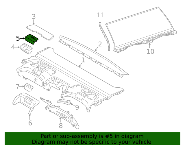 51467392269 - 2016-2022 BMW Seat Belt Guide (51-46-7-392-269 